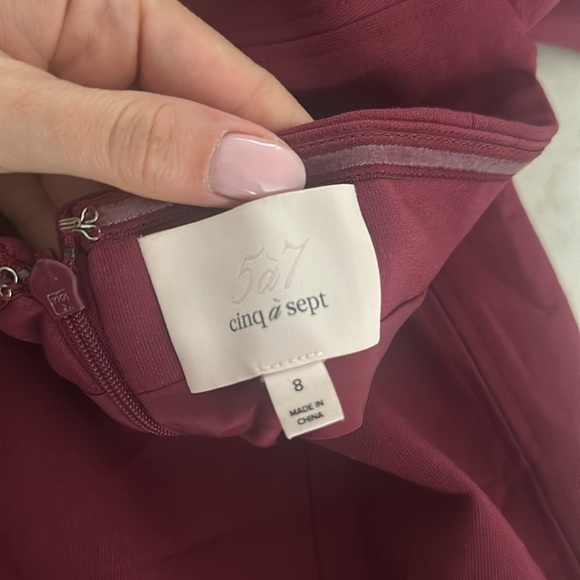 Off the Shoulder Cinq a Sept Mini Dress - Picture 5 of 8